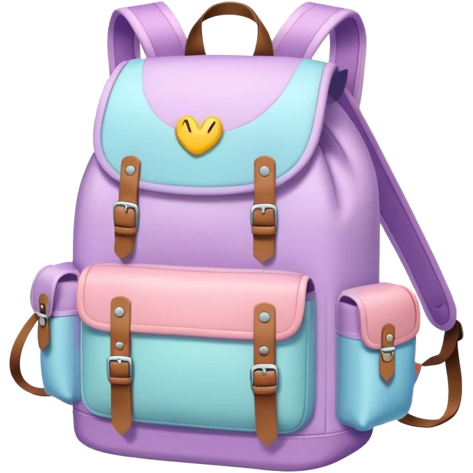 pastel backpack emoji