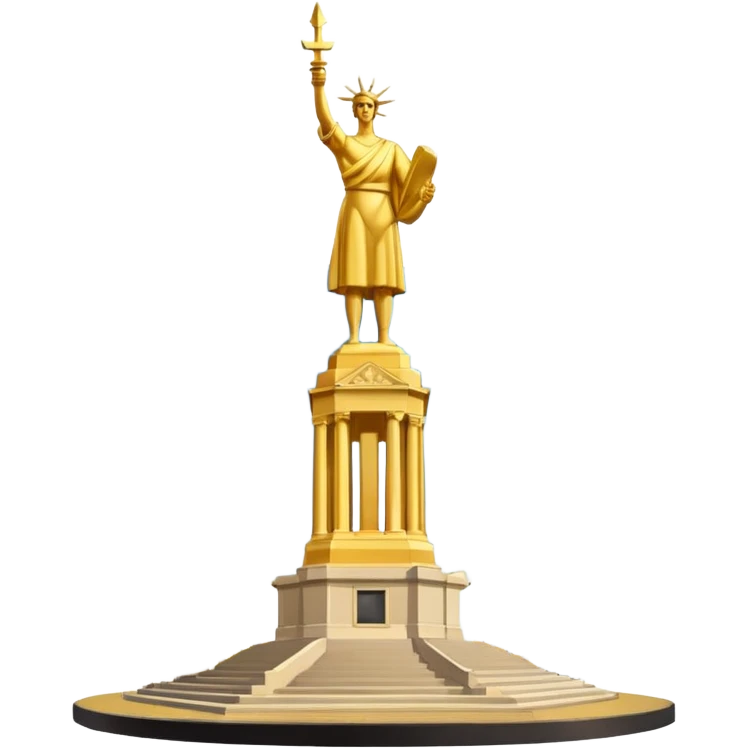 The Statue of Independence on Main Square in Ukraine emoji