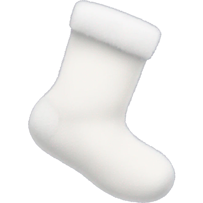 White fluffy socks emoji