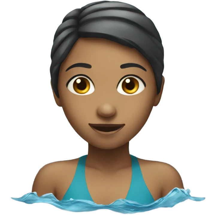 Girl swimming  emoji