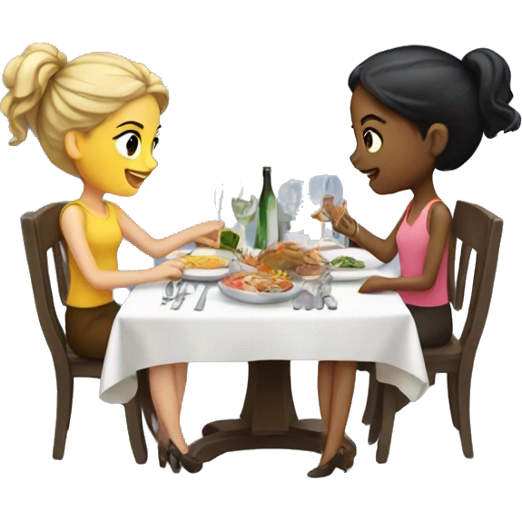 Girls dinner  emoji
