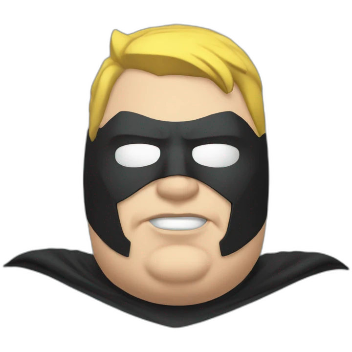fat batman in mask emoji