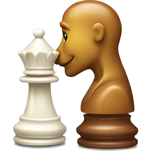 sniffing a chess piece emoji