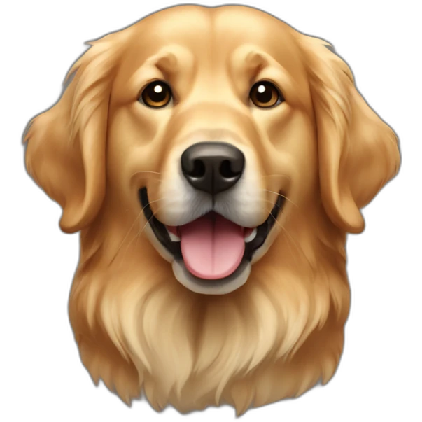 Perro golden retriver emoji