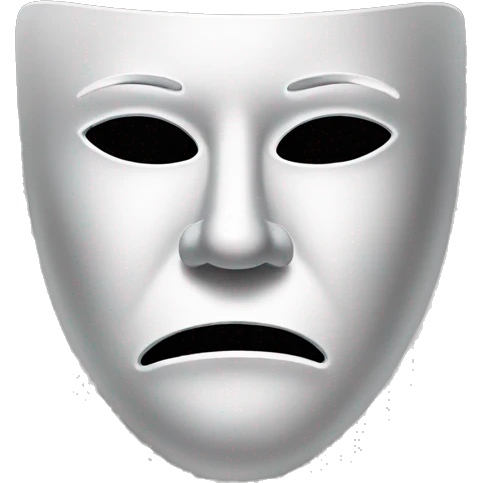 Theatre mask sad emoji