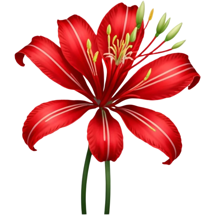 lycoris radiata single bloom flower emoji