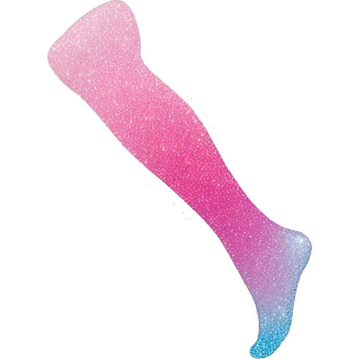 Pink ombre leg xray with glitter  emoji