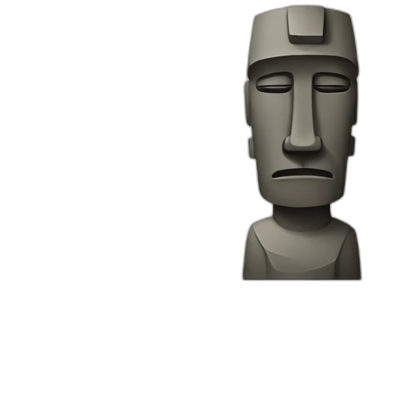 Moai sad emoji
