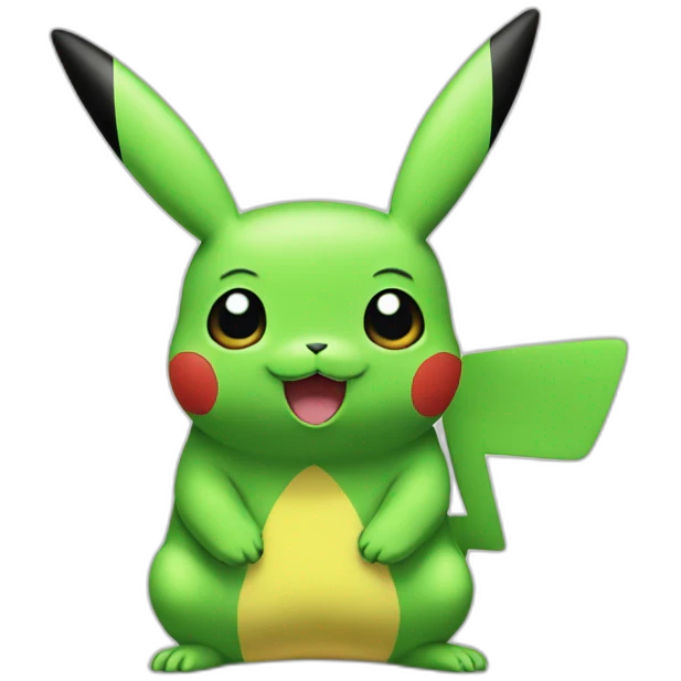 green pikachu emoji