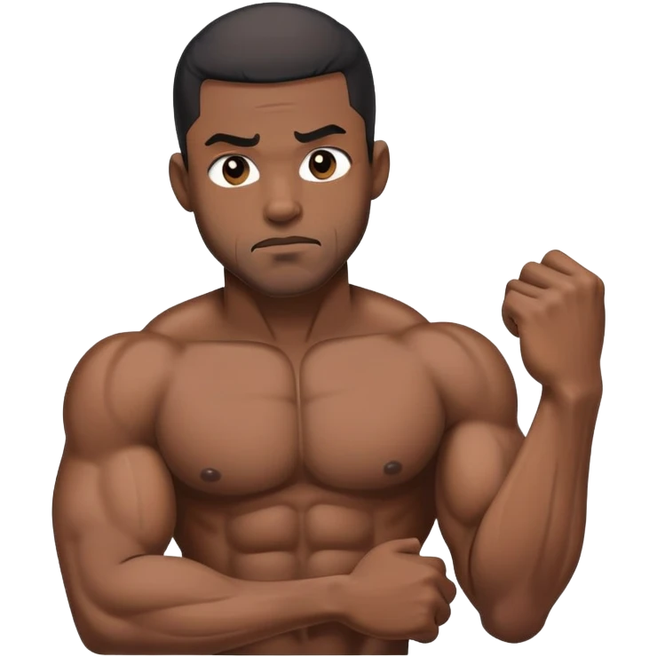 Black men clothes off  censored emoji