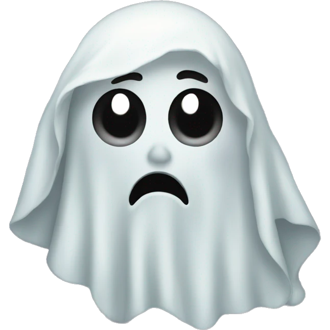 Traumatized ghost emoji