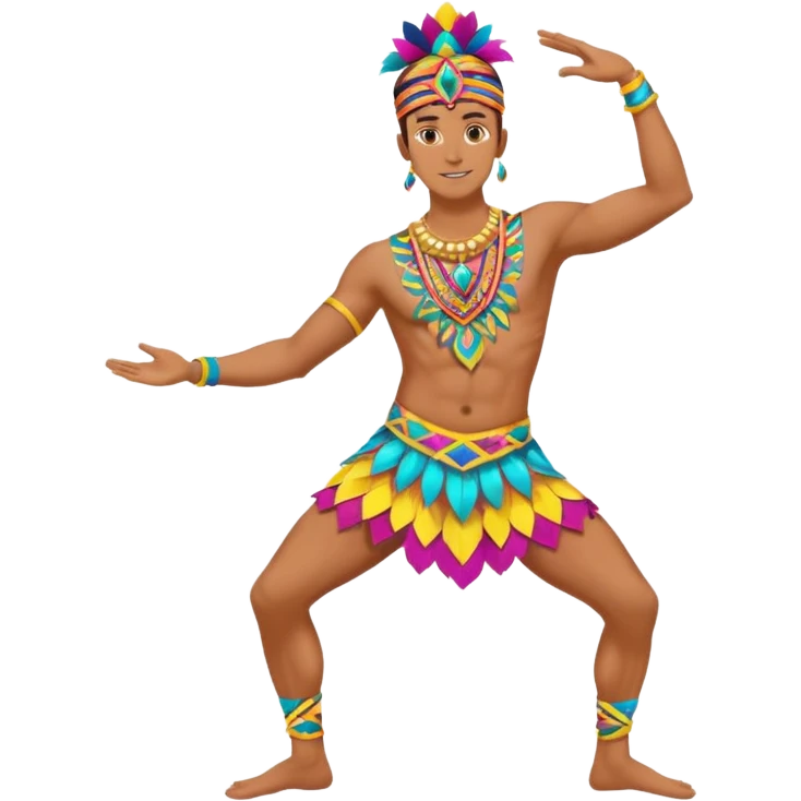 man festival dancer emoji