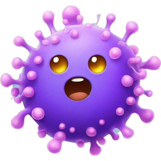cute bacterium emoji