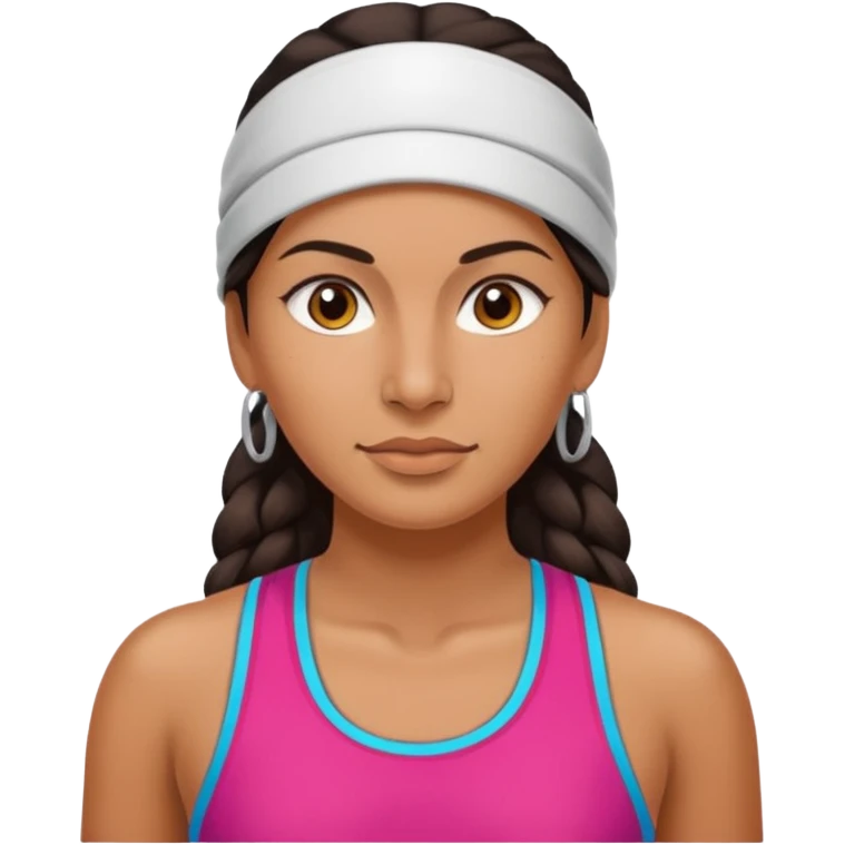 Mujer en gimnasio, peruana emoji