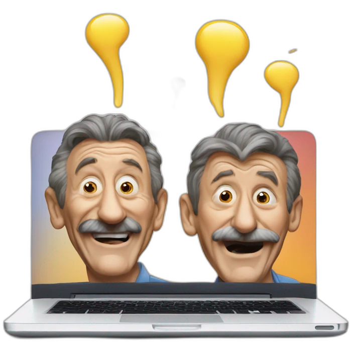 chuckle brothers laptop emoji
