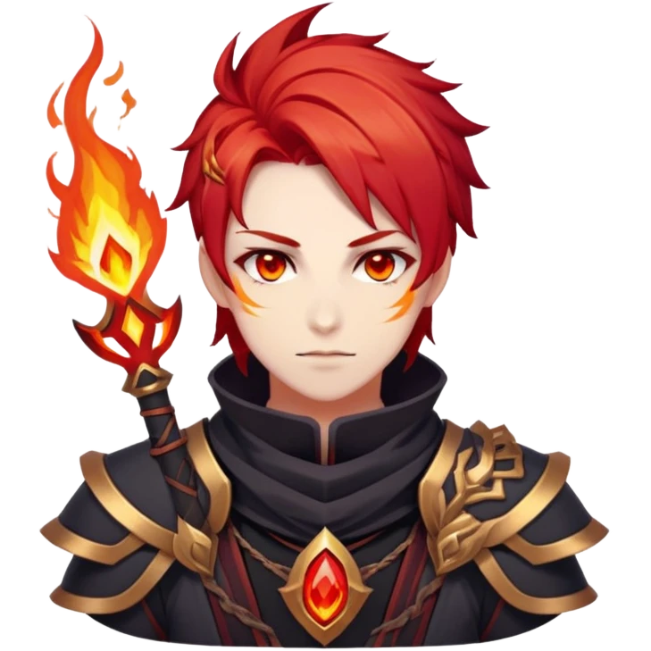 Mavuika The Pyro Archon from Genshin Impact emoji