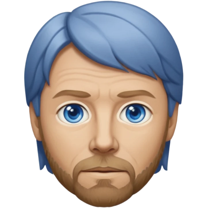 Bjorn Ulvaeus with blue eyes, dark blonde hair emoji