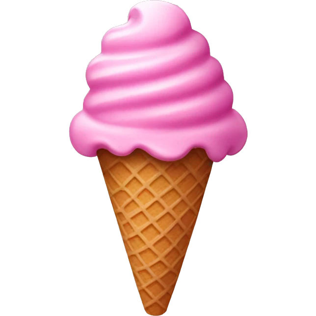 Pink ice cream emoji