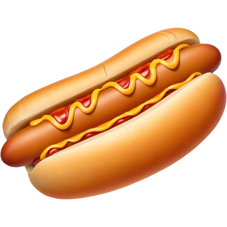 hot dog put in a peach emoji