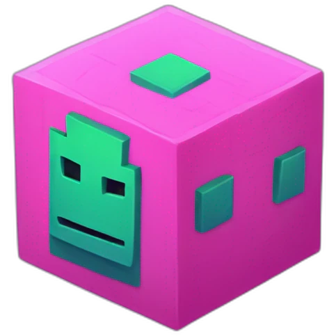 Geometry Dash Cube emoji