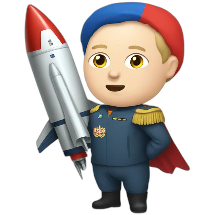 putin with corean rocket emoji