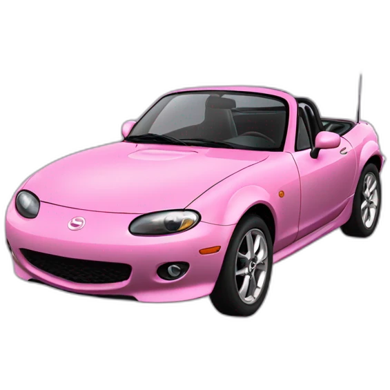 mazda mx5 pink like cake emoji