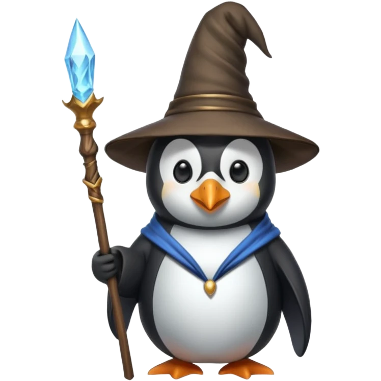 Penguin Wizard emoji