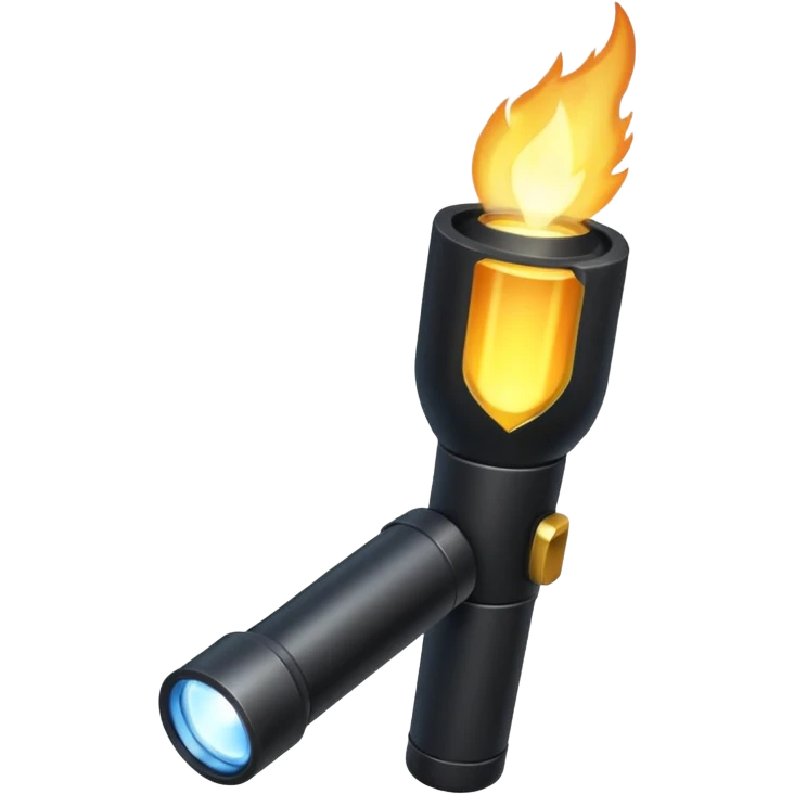 Black torch emoji