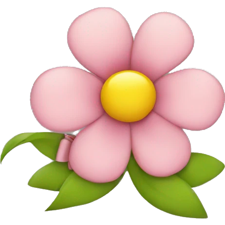 Flower with a bow emoji