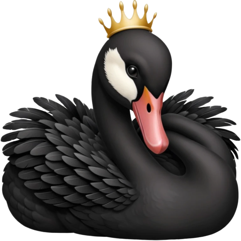 black swan coroa emoji