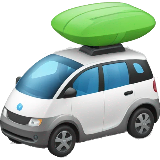 An autonomous vehicle emoji