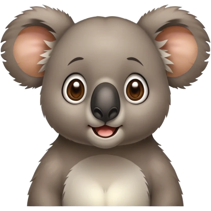 a shocked koala emoji