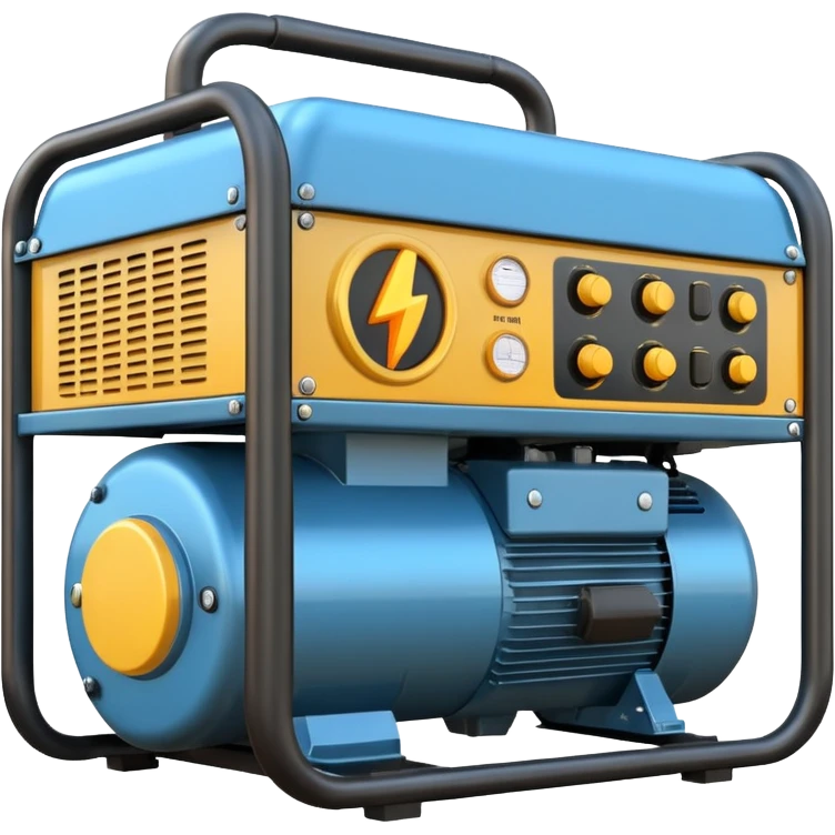 electric generator made from fuel emoji