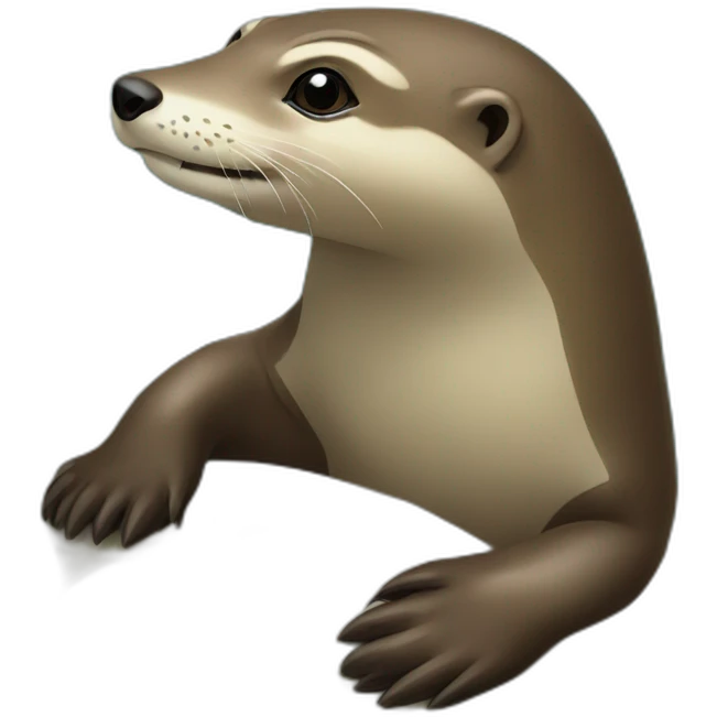 loutre sur tortue emoji