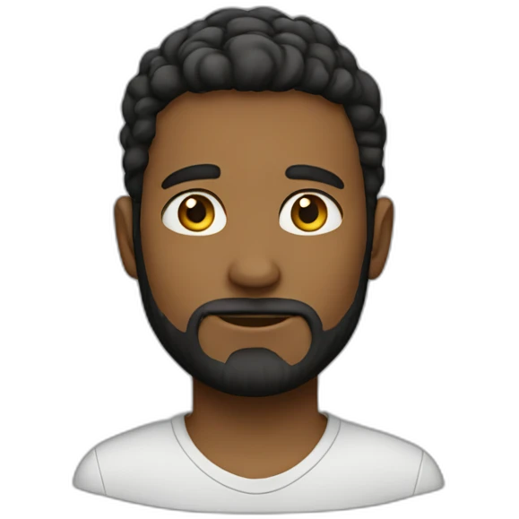 A boy with short beard  emoji