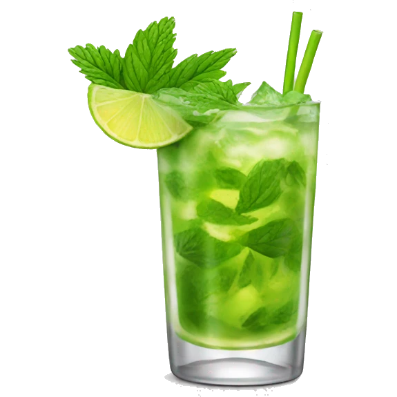 Create an emoji of Mojito with pinea emoji