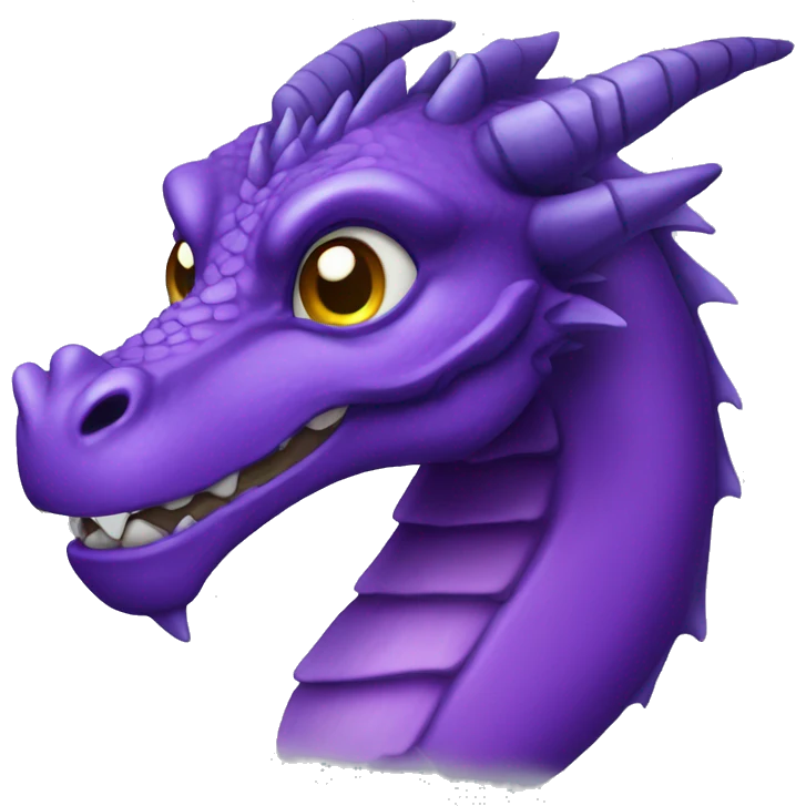 Violet Dragon Head emoji