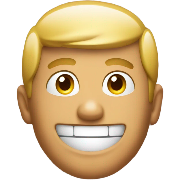 smiling person by brick wall emoji