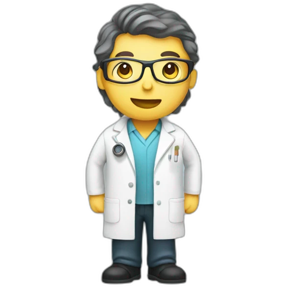 researcher scientist in lab emoji