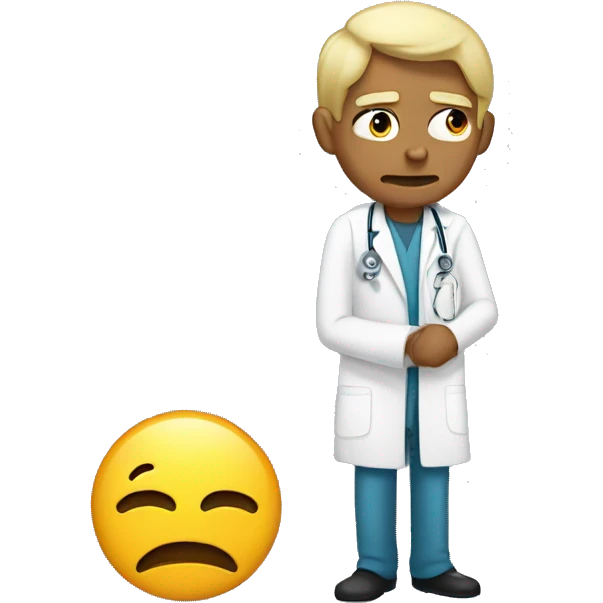 Enrico at the doctor beeing bored as hell emoji