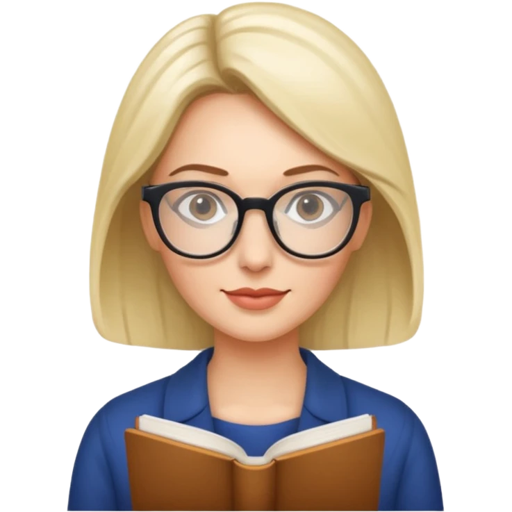 Reading Glasses Lady emoji