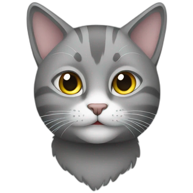 cat with gray emoji