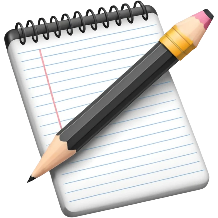 pencil writing on paper emoji