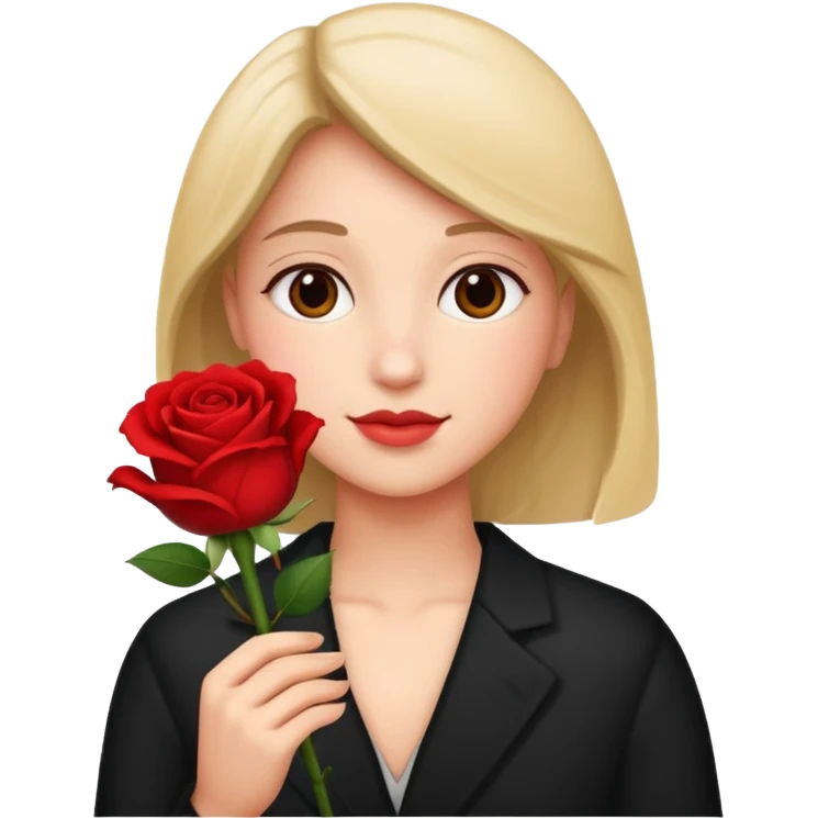 Flower 🌹in hand emoji