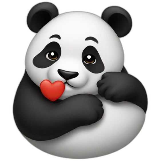 Panda Kisses emoji