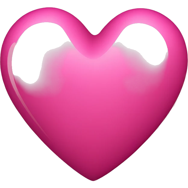 Corazón de iPhone rodado con moño rosado emoji