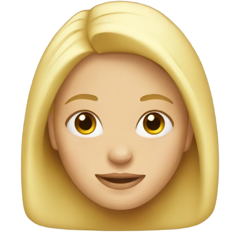 Blonde girl  emoji