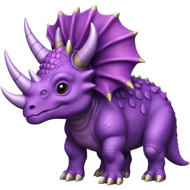 Purple Triceratops emoji emoji