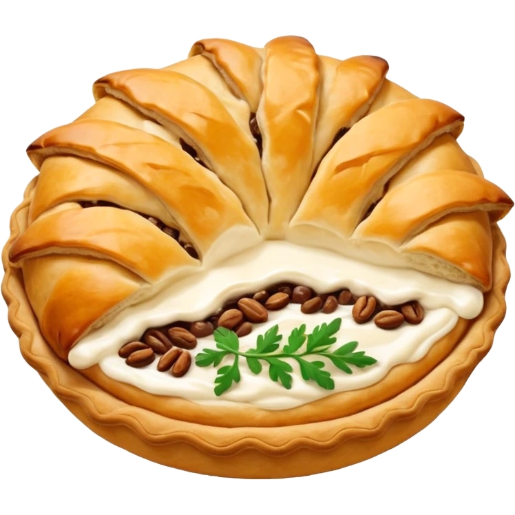 Karelian pasty with cream on top r emoji