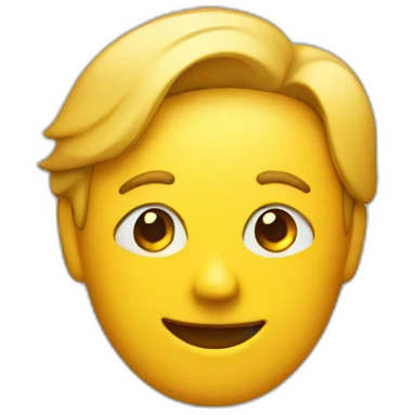 an iphone over a paper emoji